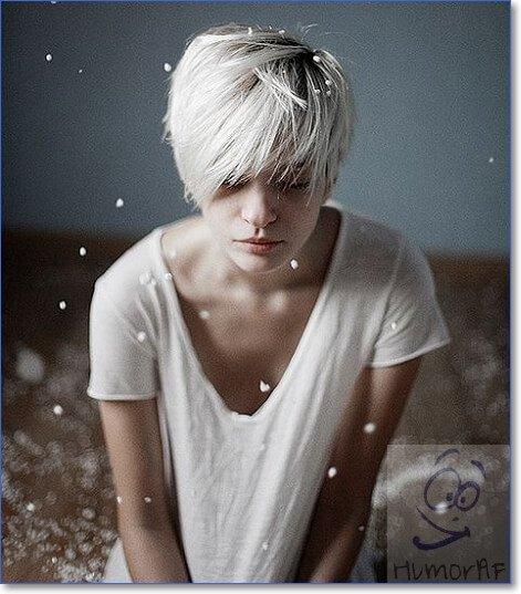 Короткие Белые Волосы Девушка Фото