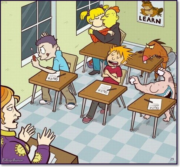 Смешные картинки про школу