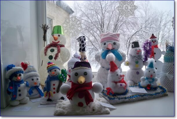 Прикольные снеговики своими руками фото