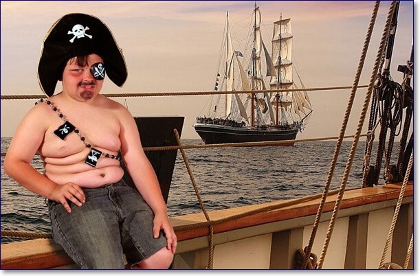 Смешной пират фото