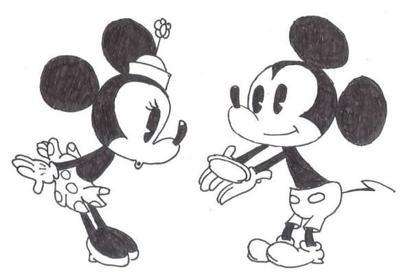 Рисунки для срисовки Микки Мауса и Мини
