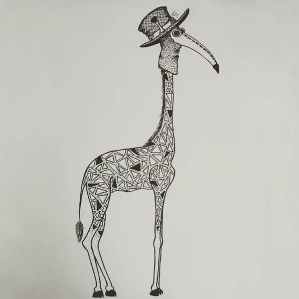 Рисунки для срисовки жираф