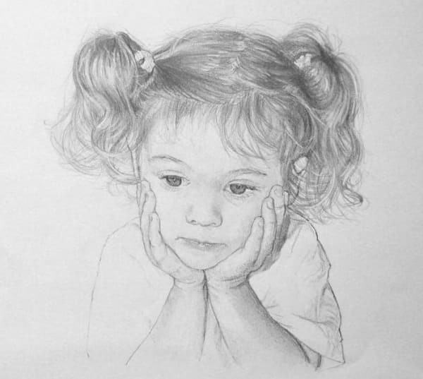 Рисунки карандашом девушек ванилек