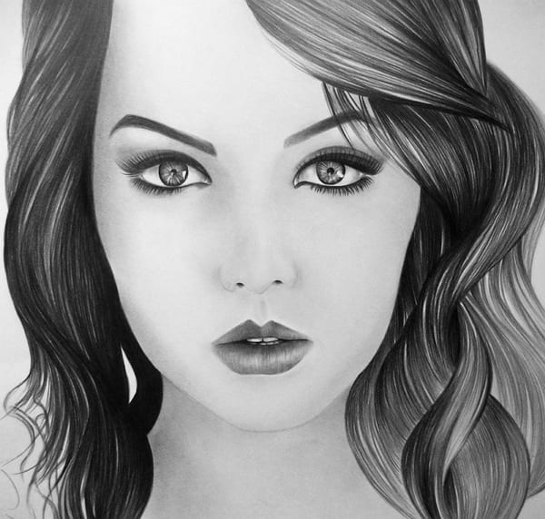 Рисунки карандашом девушек ванилек