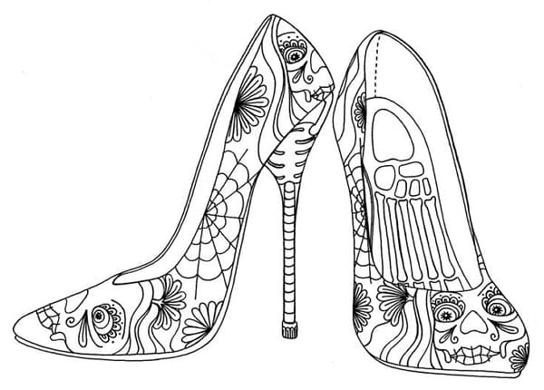 Рисунки для срисовки туфли